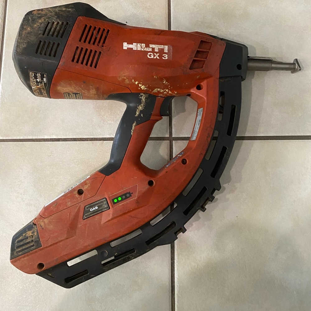 Hilti gas actuated gun